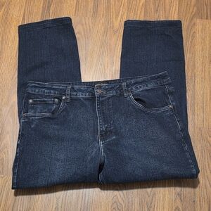 Men’s Johnnie’s Dark Wash Straight Leg Denim Jeans 38x30 Classic Fit D52